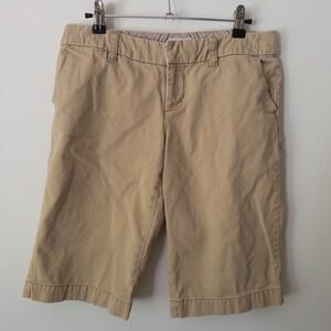 Y2K‎ American Eagle Khaki Bermuda Shorts 4 Classic Preppy Chino Mall Neutral Tan